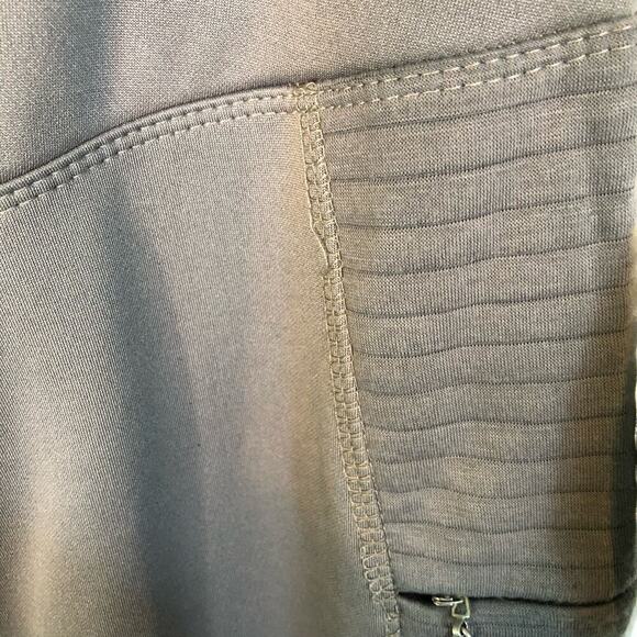 NWT Tahari Sport Gray High Waisted Leggings Zip Pockets Athleisure - Size 3X - Picture 7 of 8